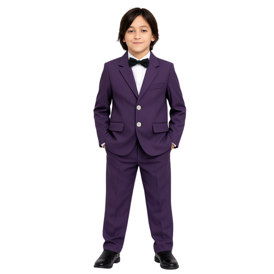Toddler & Boys Single Breasted Suit | 3pc Set Longsleeves - B0028