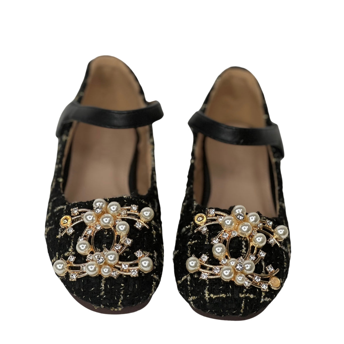 Princess Shoes with Pearls for Girls Mary Jane Style - S0060