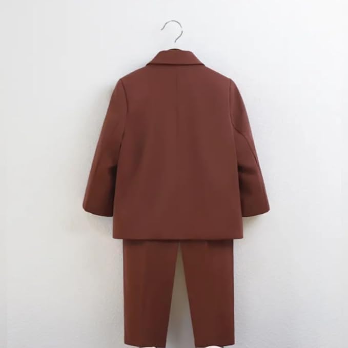 Toddler & Boys Single Breasted Suit | 3pc Set Longsleeves - B0028