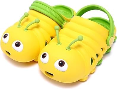 Toddler Girls and Boys Sandals Cartoon Caterpillar Non-Slip Water Clogs - S0065