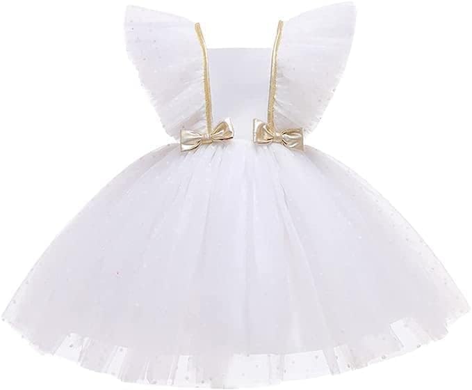 Tulle Party Bithday Dress Printed with Polka Dots - G0129