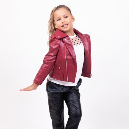 Girl's PU Leather Motorcycle Jacket - G0049