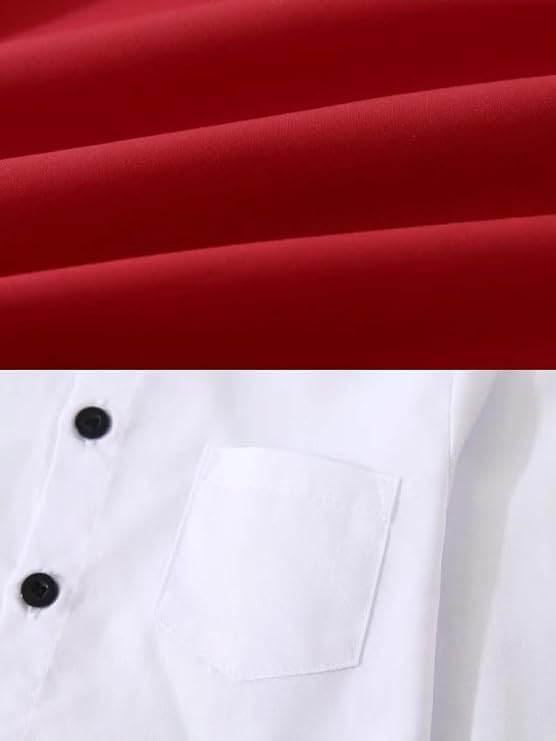 Toddler Boys Christmas Outfit Formal Suit Long Sleeve Shirt + Pants + Vest + Tie - B0029