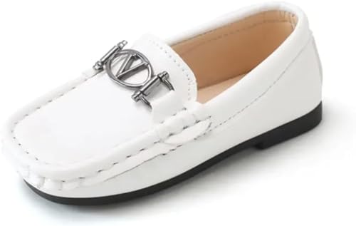 Boys' Plaid Loafers with Buckle Detail