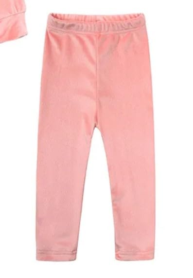 Little Girls Velour Sweatsuit 2pcs Round Neck Sweatshirt + Sweatpants Pullover Jogger Outfit Set - G0001