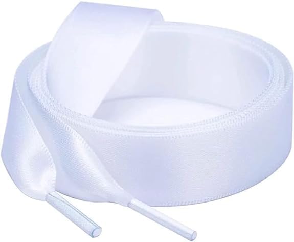 Flat Satin Ribbon Shoelaces for Kids and Adults