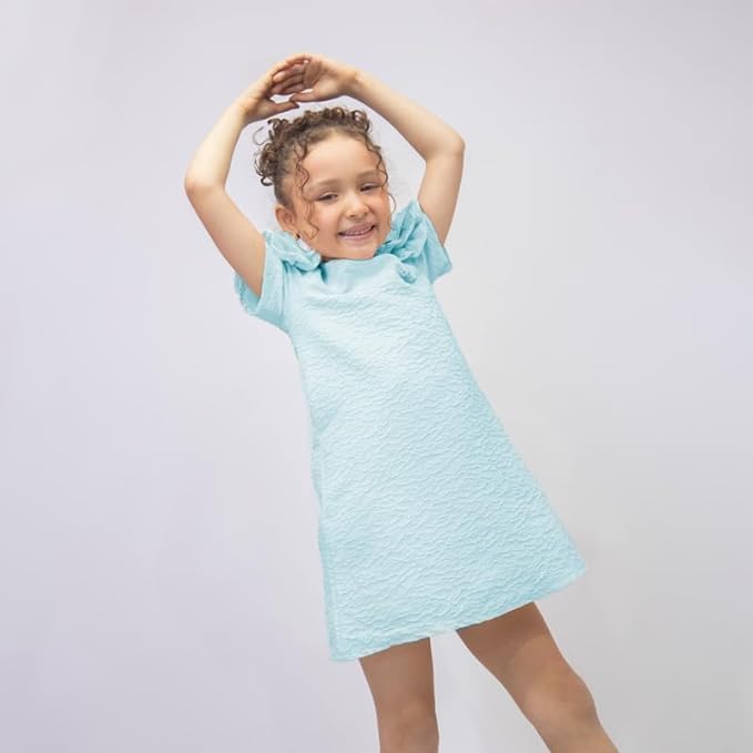 Rose Shaped Sleeves Lace Dress for Girl - G0108