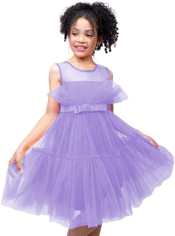Girl Tulle Birthday Party Dress for Toddler Girls - G0040