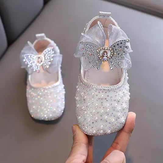Princess shoes for girls Sequin Mary Jane shoes - S0059