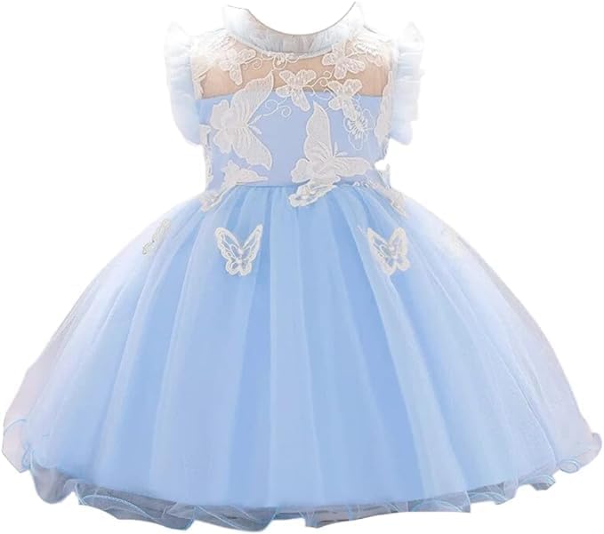 Butterfly Tutu Dress for Baby with embroidery