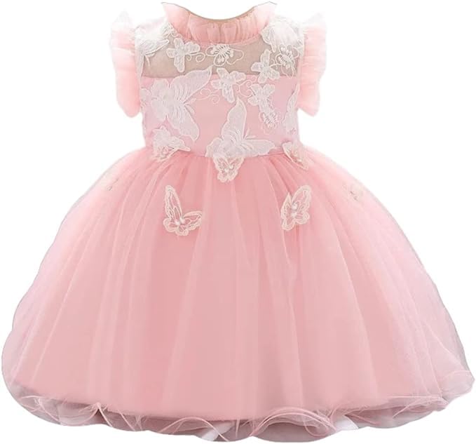 Butterfly Tutu Dress for Baby with embroidery