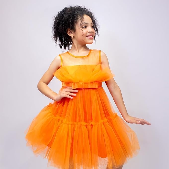 Girl Tulle Birthday Party Dress for Toddler Girls - G0040