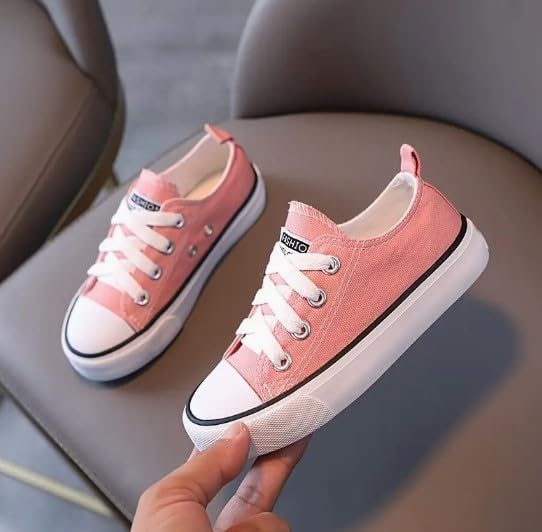 Girl's Canvas Sneakers Casual Style Back to School Shoes - S0024