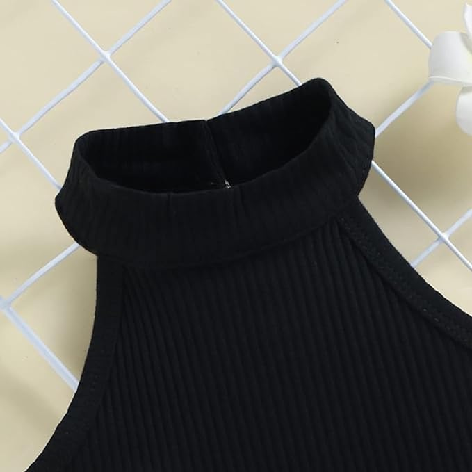 Girl Summer Clothes Halter Tops + Short 2 pieces Set