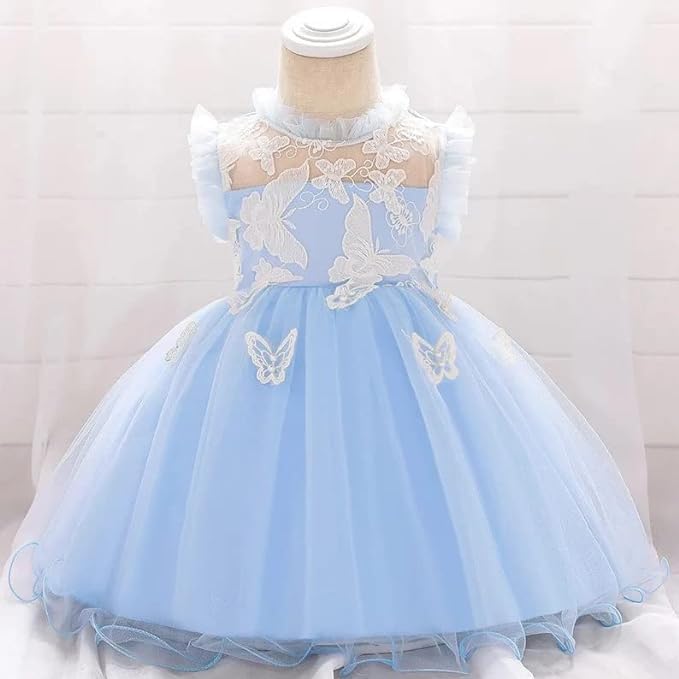 Butterfly Tutu Dress for Baby with embroidery