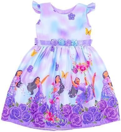 Girl's Isabela Madrigal Themed Lavander Dress - G0043