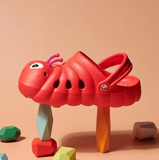 Kids Slippers Unisex Water Caterpillar Clogs Non-Slip Sandals - S0051