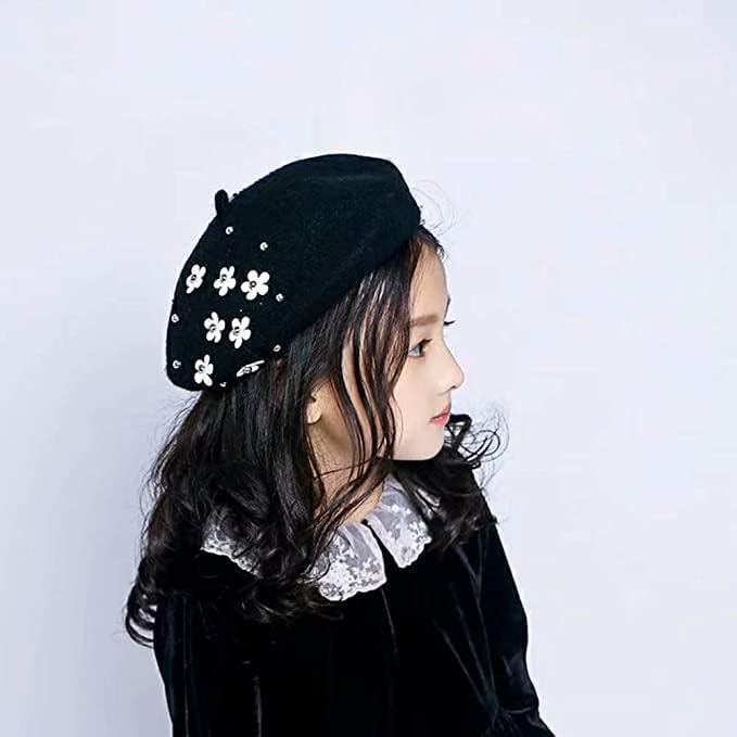 Girls Winter Wool Beret Classic French Style