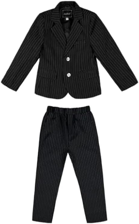 Boys' Pinstripe Suit with Bow Tie - B0021