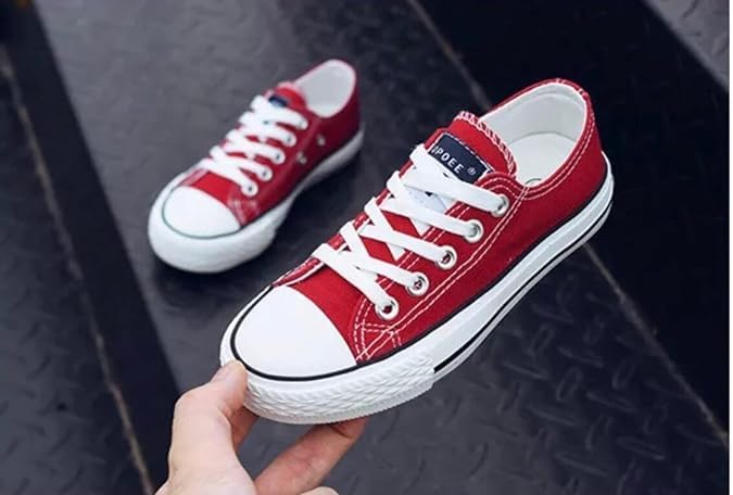 Girl's Canvas Sneakers Casual Style Back to School Shoes - S0024