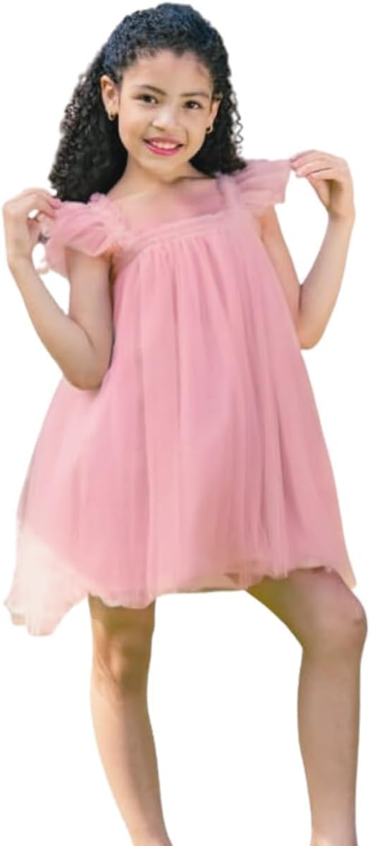 Layered Butterfly Tulle Tutu Summer Dress for Girls - G0081