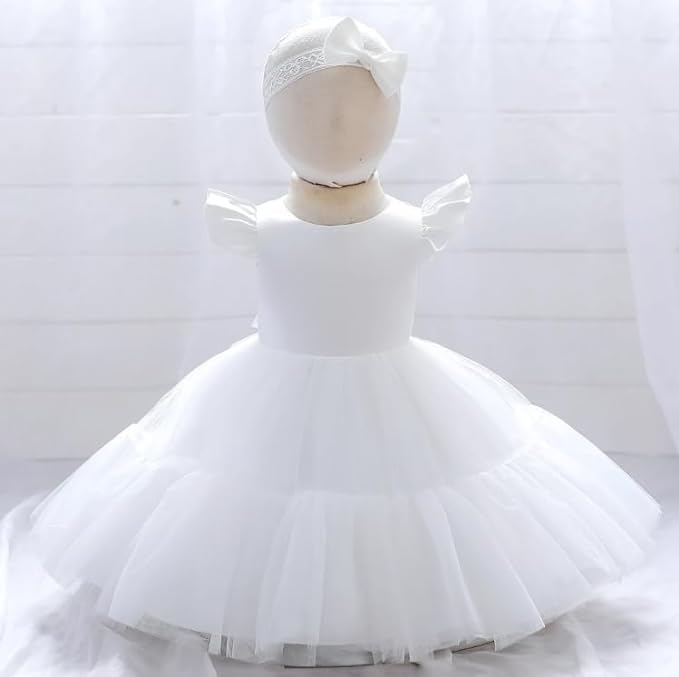Satin Tulle Flower Girl Dress - G0114
