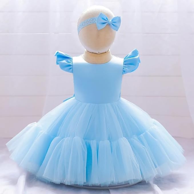 Satin Tulle Flower Girl Dress - G0114