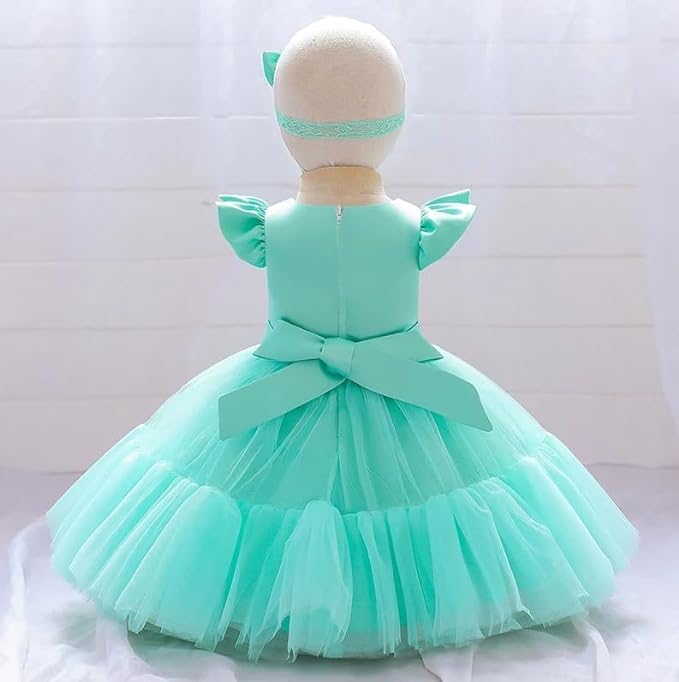 Satin Tulle Flower Girl Dress - G0114