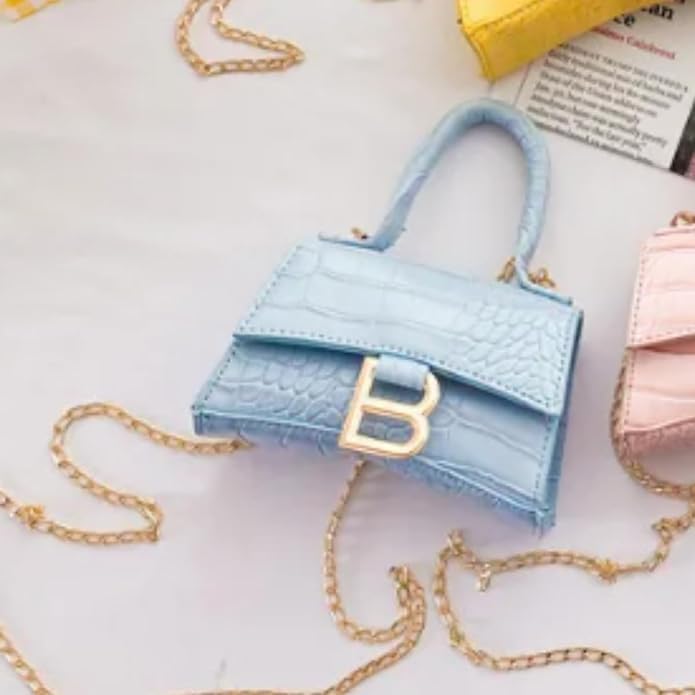 Crocodile print mini bag with top handle for girls