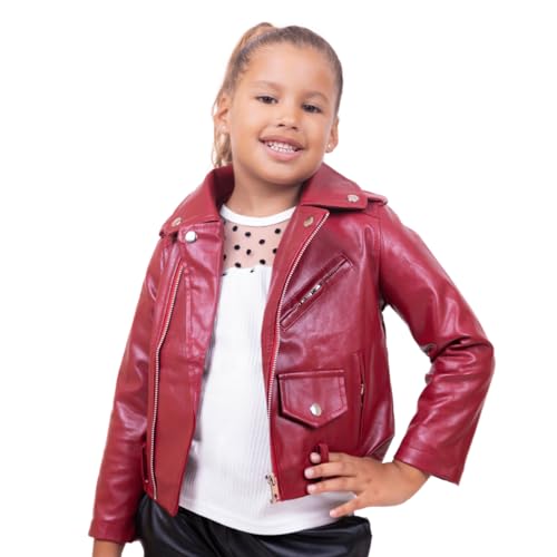 Girl's PU Leather Motorcycle Jacket - G0049