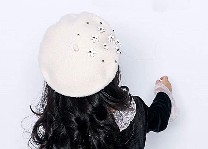 Girls Winter Wool Beret Classic French Style