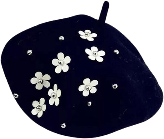 Girls Winter Wool Beret Classic French Style