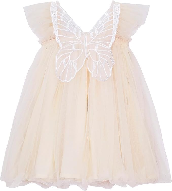 Layered Butterfly Tulle Tutu Summer Dress for Girls - G0081