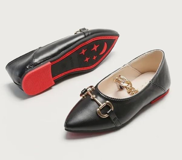 Mary Jane Leather Shoes Soft Sole Flat for Girls - S0056