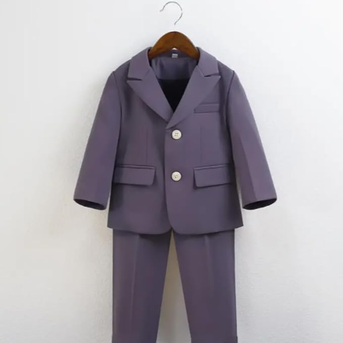 Toddler & Boys Single Breasted Suit | 3pc Set Longsleeves - B0028