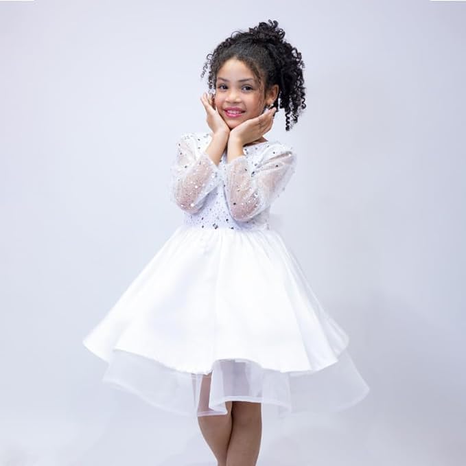 Sparkling Satin Princess Dress - G0121