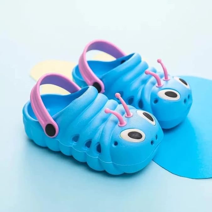 Kid's Lightweight Cute Caterpillar Clogs | Non-Slip, Water-Resistant - S0048