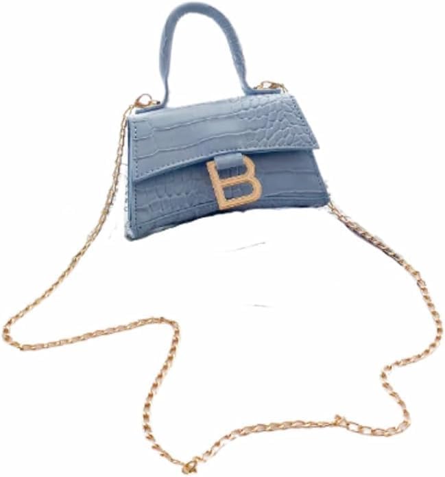 Crocodile print mini bag with top handle for girls