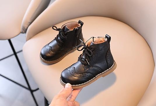 Boy's Ankle Leather Boots Oxford Shoes - S0015