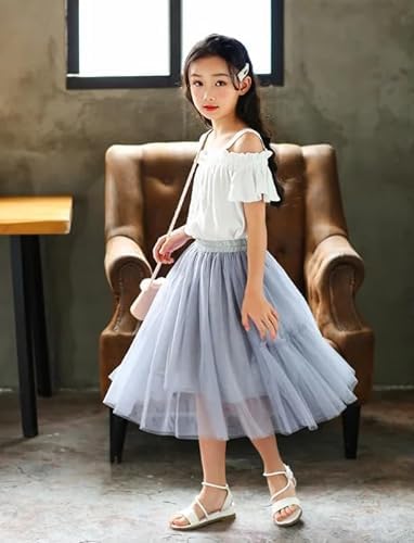 Girls Tutu Skirts A Line Below The Knee Casual Outfits