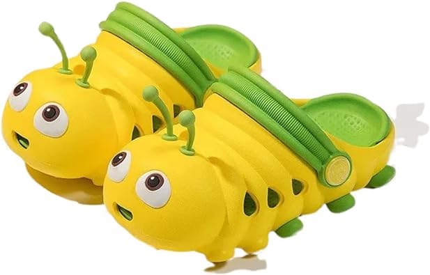 Toddler Girls and Boys Sandals Cartoon Caterpillar Non-Slip Water Clogs - S0065