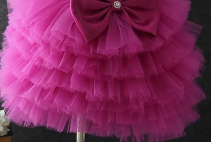 Short tulle layered party dress for girls - G0117
