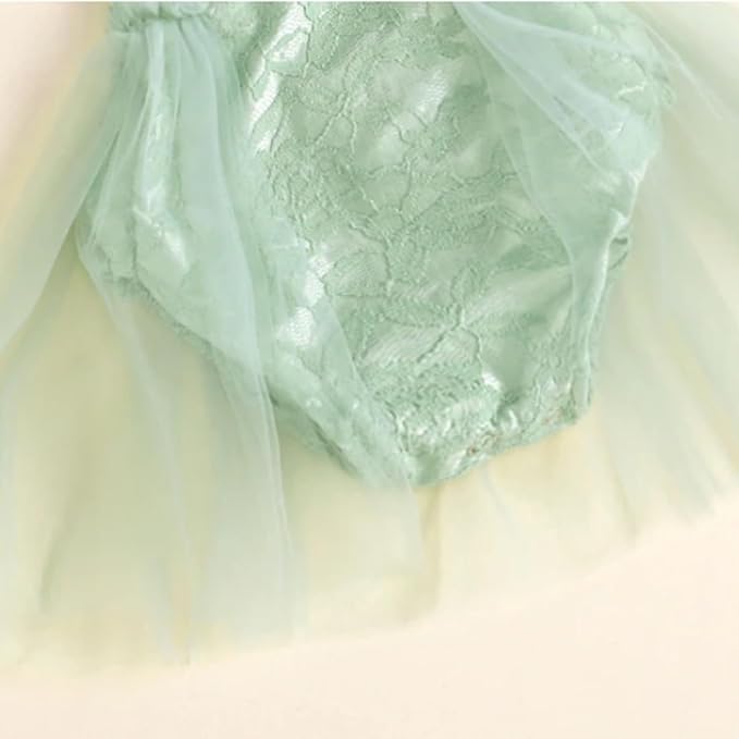 Lace bodysuit with tulle tutu for baby girl - G0078
