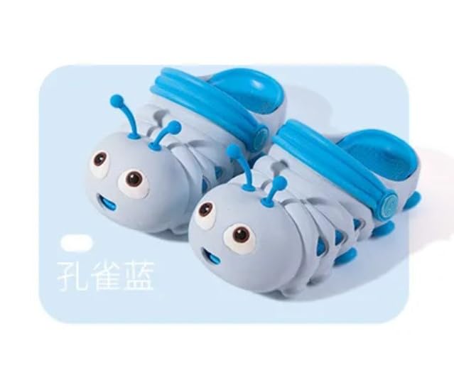 Toddler Girls and Boys Sandals Cartoon Caterpillar Non-Slip Water Clogs - S0065