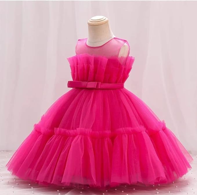 Girl Tulle Birthday Party Dress for Toddler Girls - G0040