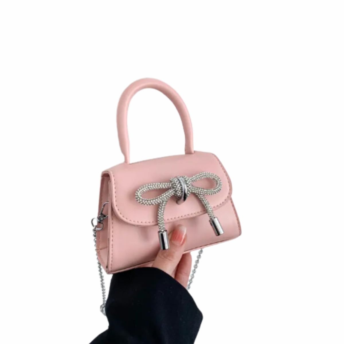 Fashion Mini Handbags PU Crossbody Coin Purse with chain jelly