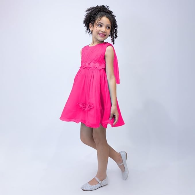 Tulle Dress Lace Embroidered Flowers for Girls - G0128