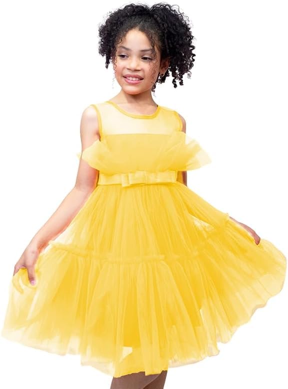 Girl Tulle Birthday Party Dress for Toddler Girls - G0040