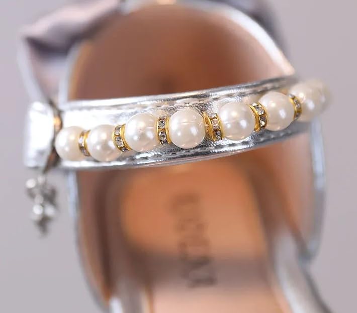 Girls Dress Shoes Mary Jane Style with Pearls - S0036