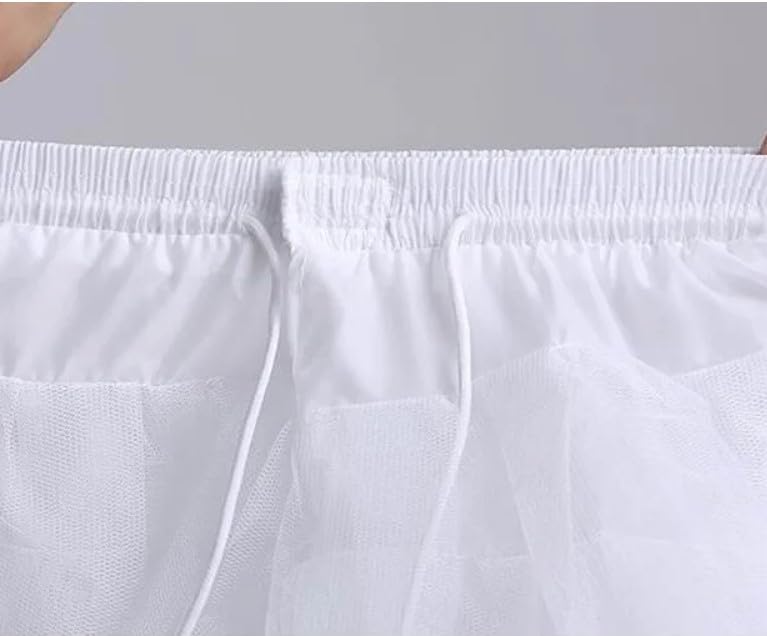 3-layer white crinoline petticoat for short dresses and gowns - G0002